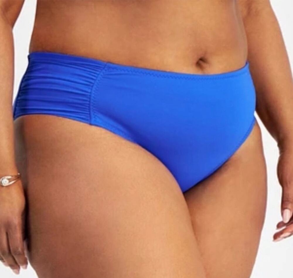 Becca Ultramarine Blue Hipster Bikini Bottom 0X 14 16 NWT